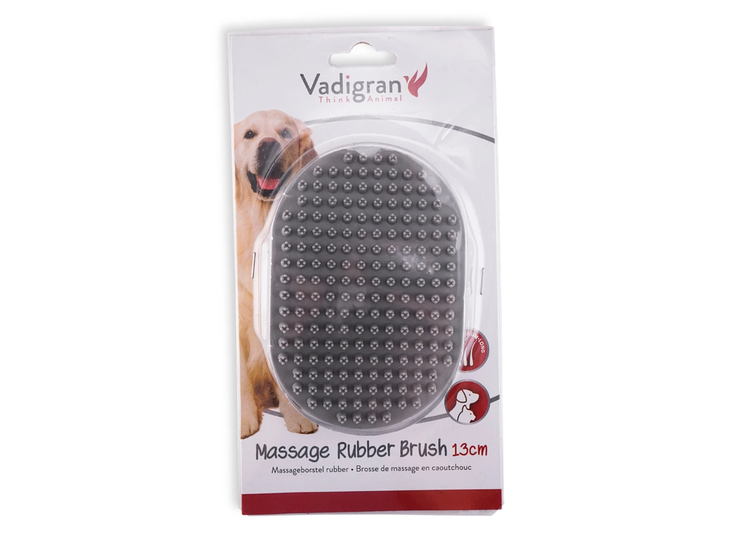 Massageborstel Rubber 13cm 5 Massageborstel Rubber 13cm - Afbeelding 3