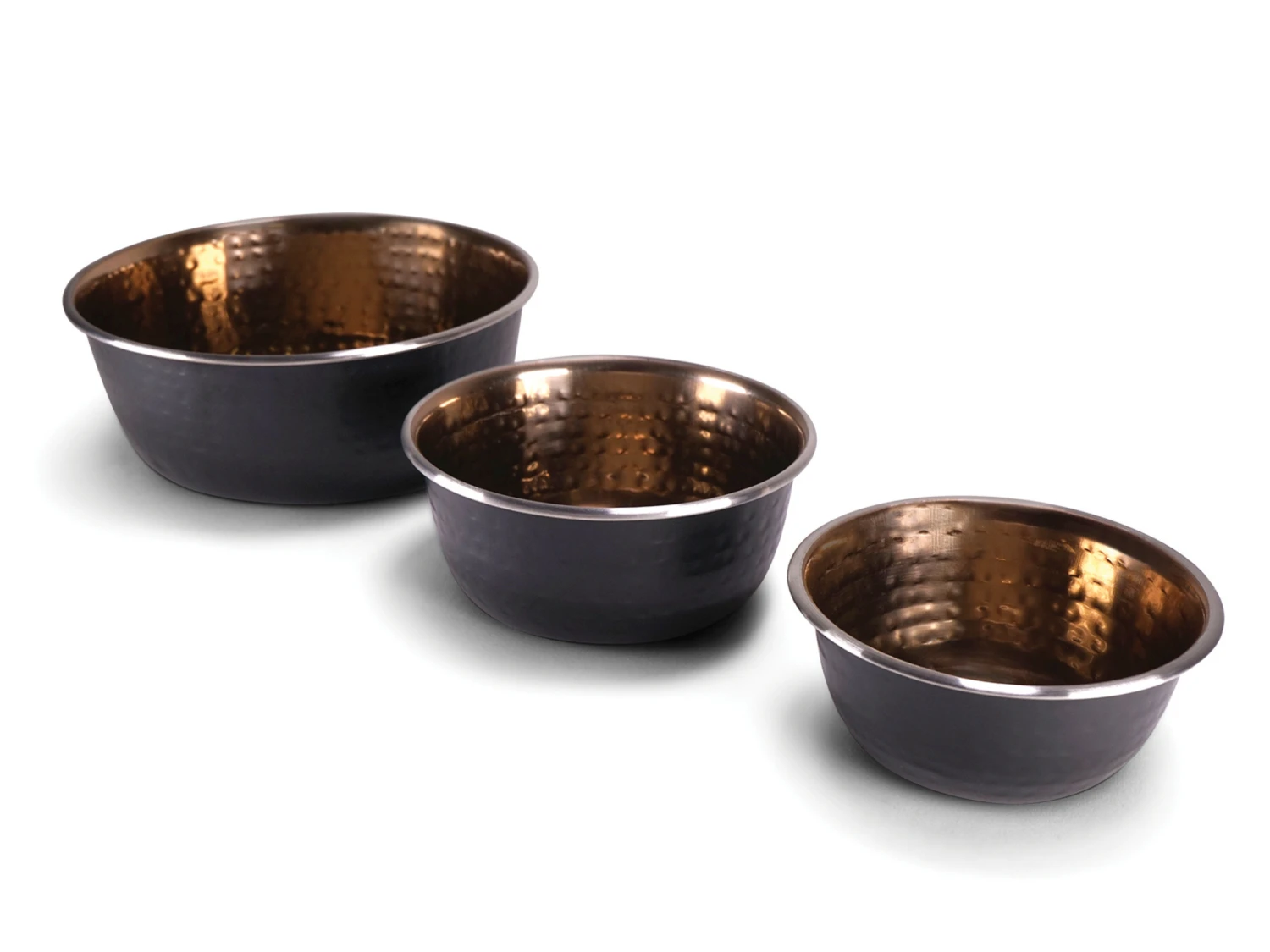 Eetpot Selecta Zwart En Gehamerde Koper 1890ml 4 Eetpot Selecta Zwart En Gehamerde Koper 1890ml - Afbeelding 2