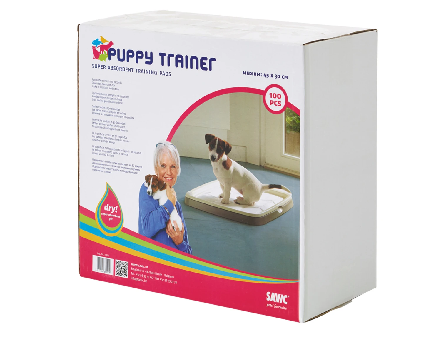 Savic Puppy Trainer Pads M 45x30cm (100) 3 Savic Puppy Trainer Pads M 45x30cm (100)