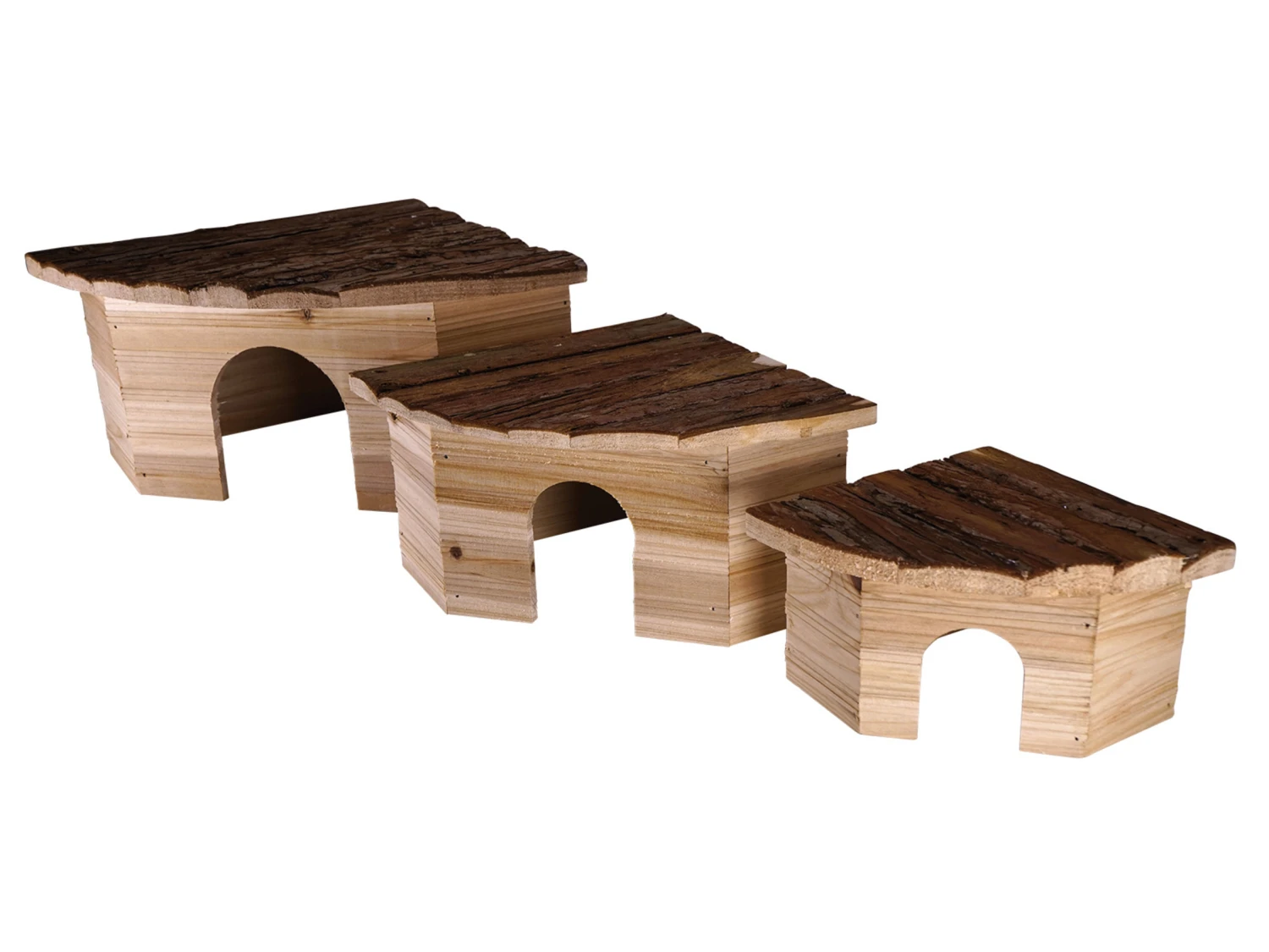 Knaagdierhuis Hout Leli 21x15x10cm 4 Knaagdierhuis Hout Leli 21x15x10cm - Afbeelding 2