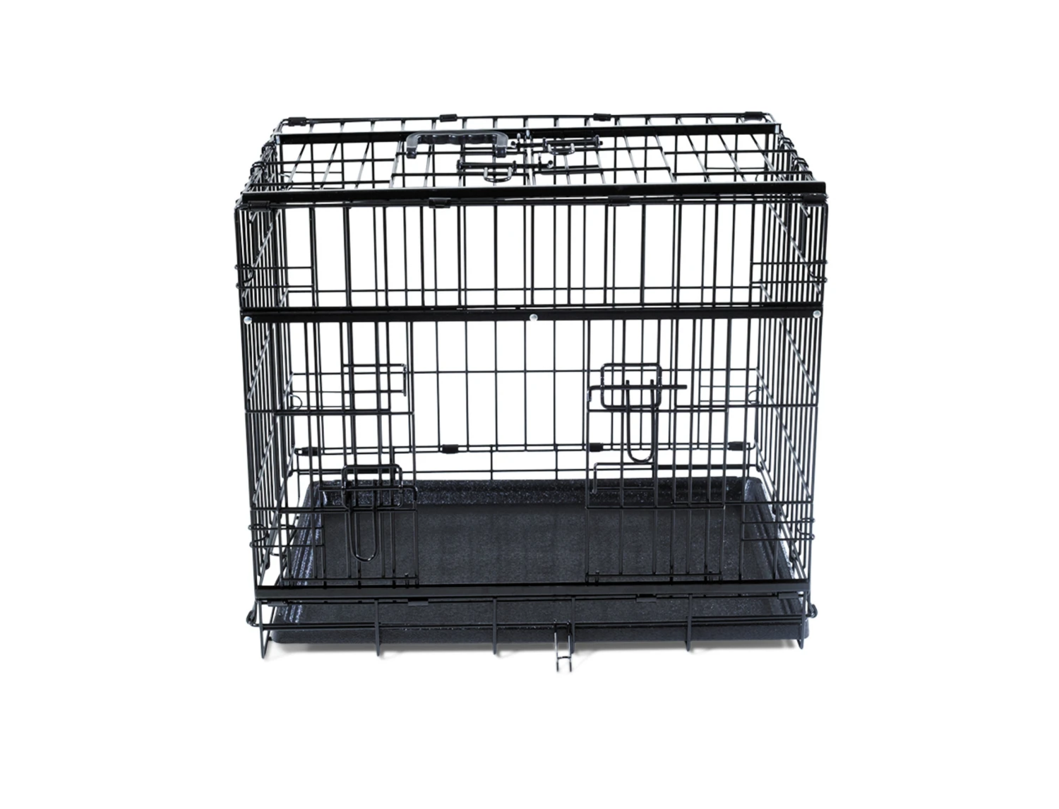 Draadkooi Opvouwbaar Premium Zwart 63x44x50cm 4 Draadkooi Opvouwbaar Premium Zwart 63x44x50cm - Afbeelding 2