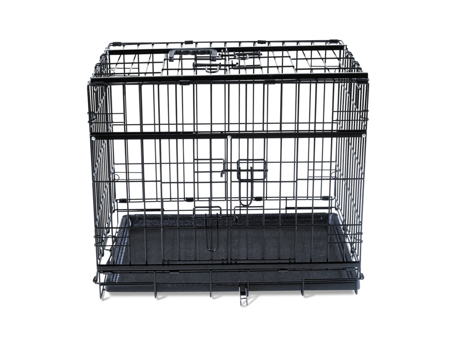 Draadkooi Opvouwbaar Premium Zwart 63x44x50cm 5 Draadkooi Opvouwbaar Premium Zwart 63x44x50cm - Afbeelding 3