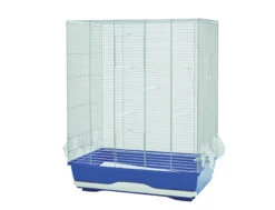 Kooi Kleine VogelAmbra Chroom-blauw 56,5×36,5x74cm