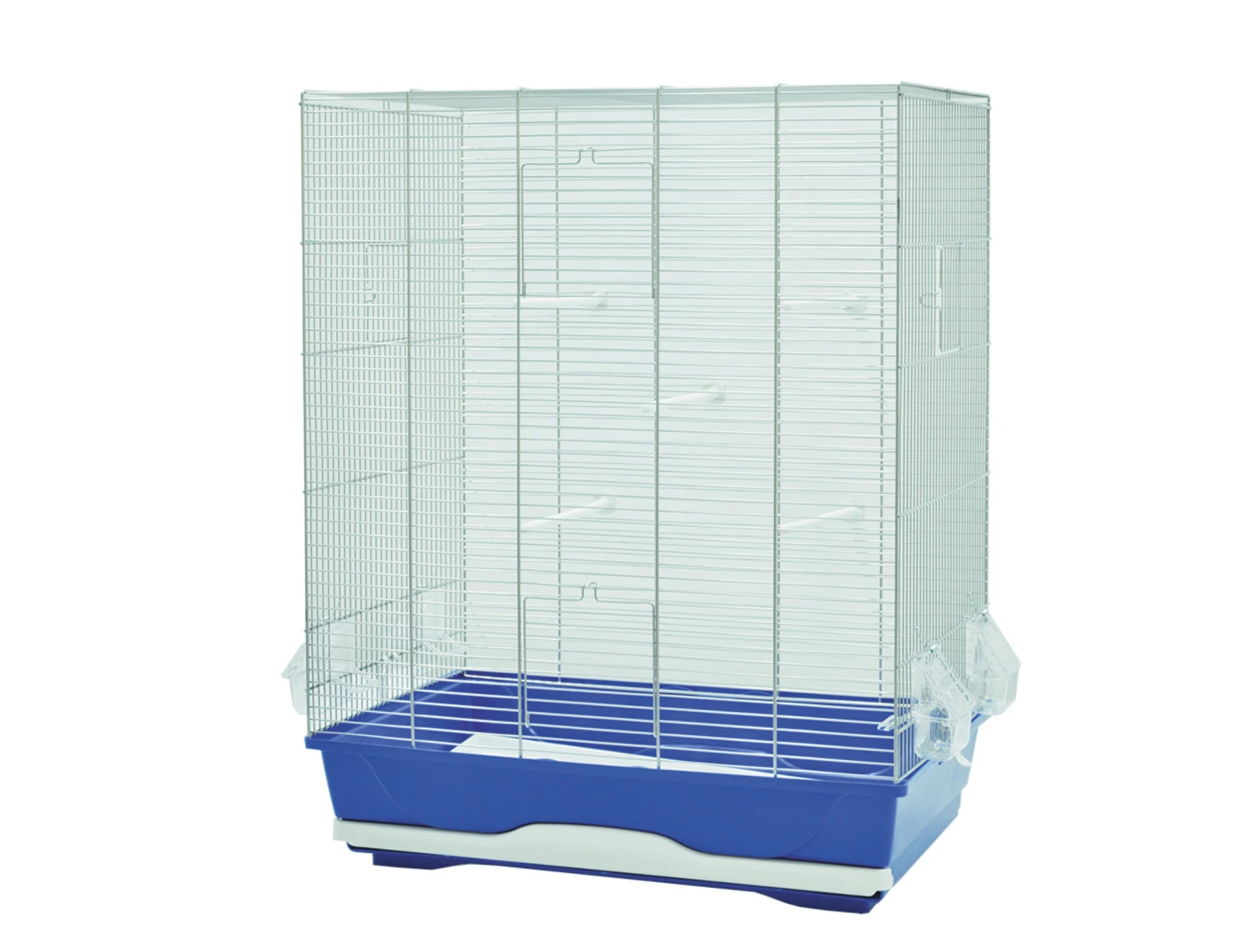 Kooi Kleine VogelAmbra Chroom-blauw 56,5×36,5x74cm 3 Kooi Kleine VogelAmbra Chroom-blauw 56,5×36,5x74cm