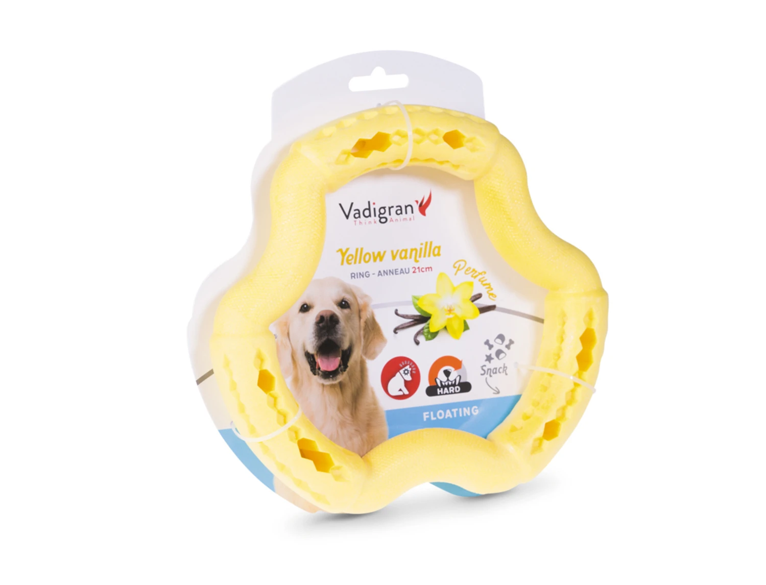 Speelgoed Hond TPR Ring Yellow Vanilla 21cm 7 Speelgoed Hond TPR Ring Yellow Vanilla 21cm - Afbeelding 5