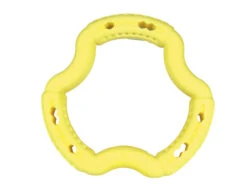 Speelgoed Hond TPR Ring Yellow Vanilla 21cm