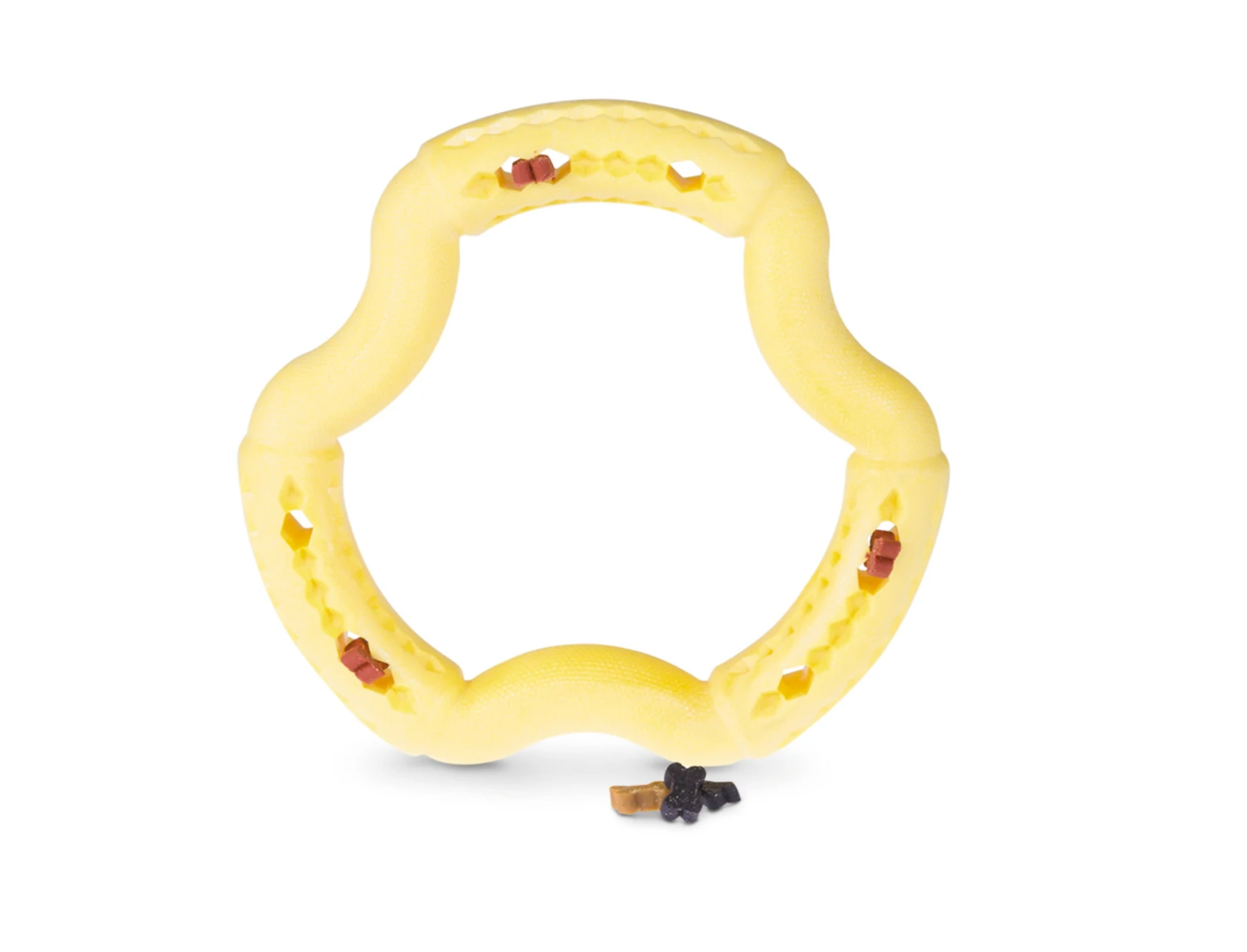 Speelgoed Hond TPR Ring Yellow Vanilla 21cm 4 Speelgoed Hond TPR Ring Yellow Vanilla 21cm - Afbeelding 2