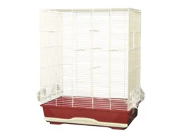 Kooi Kleine Vogel Ambra Wit/oud Roze56,5×36,5x74cm