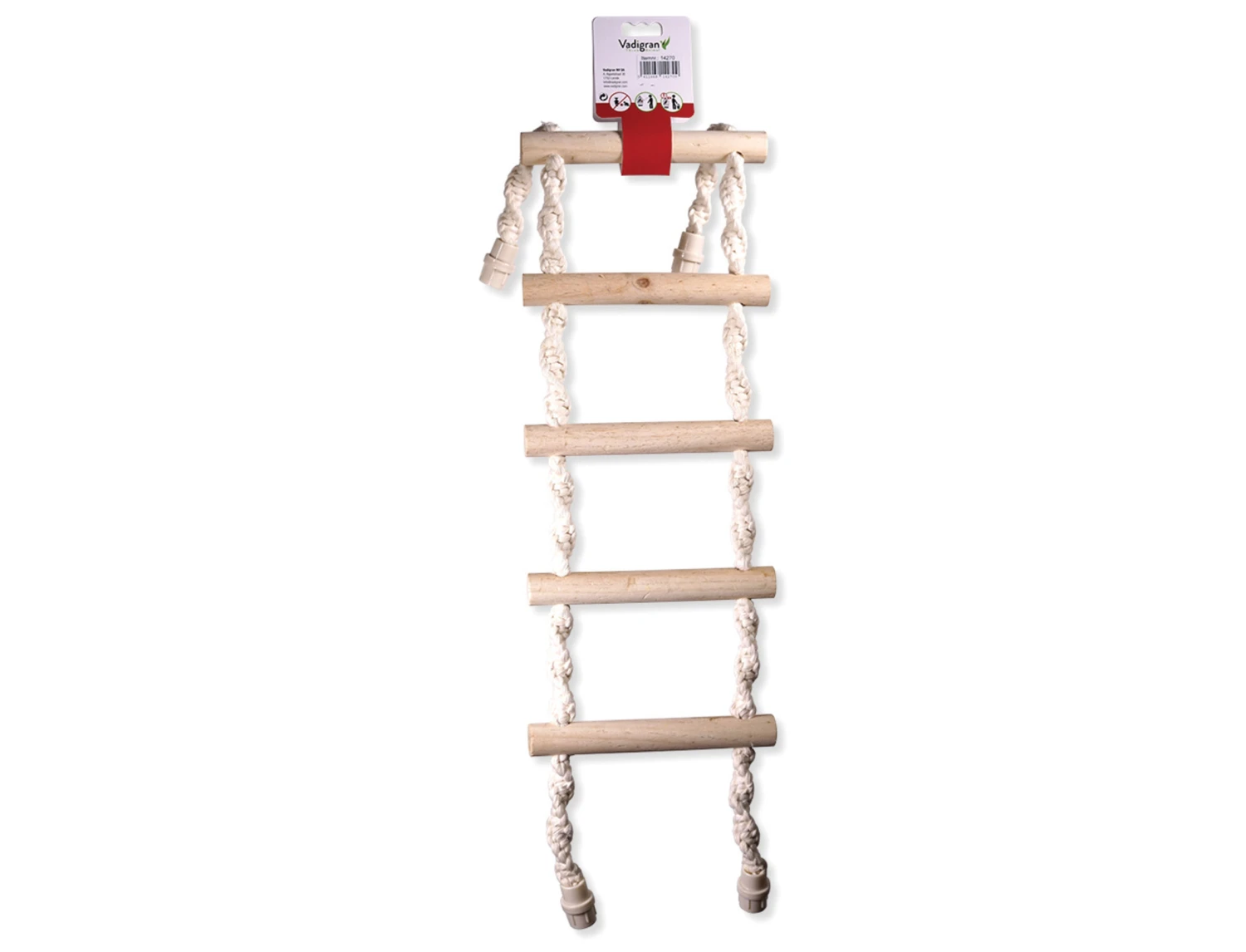 Speelgoed Vogel Touwladder 5 Sporten 75cm 4 Speelgoed Vogel Touwladder 5 Sporten 75cm - Afbeelding 2