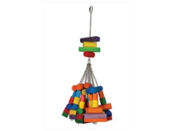 Speelgoed Vogel Hout Grote Blokjes Multikleur 76cm