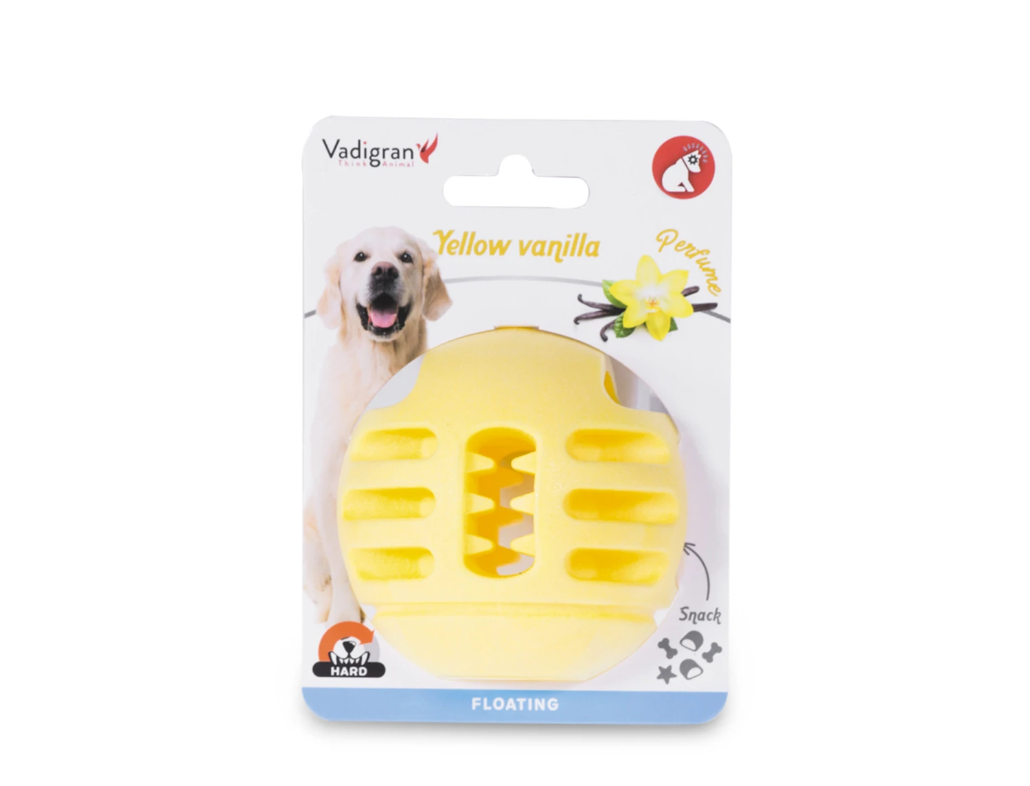 Speelgoed Hond TPR Bal Yellow Vanilla 8cm 7 Speelgoed Hond TPR Bal Yellow Vanilla 8cm - Afbeelding 5