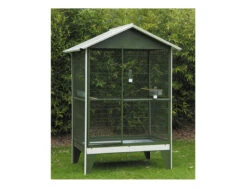 Merkloos Volière Nr 16 Groen Met Wit Dak 122x93x173cm