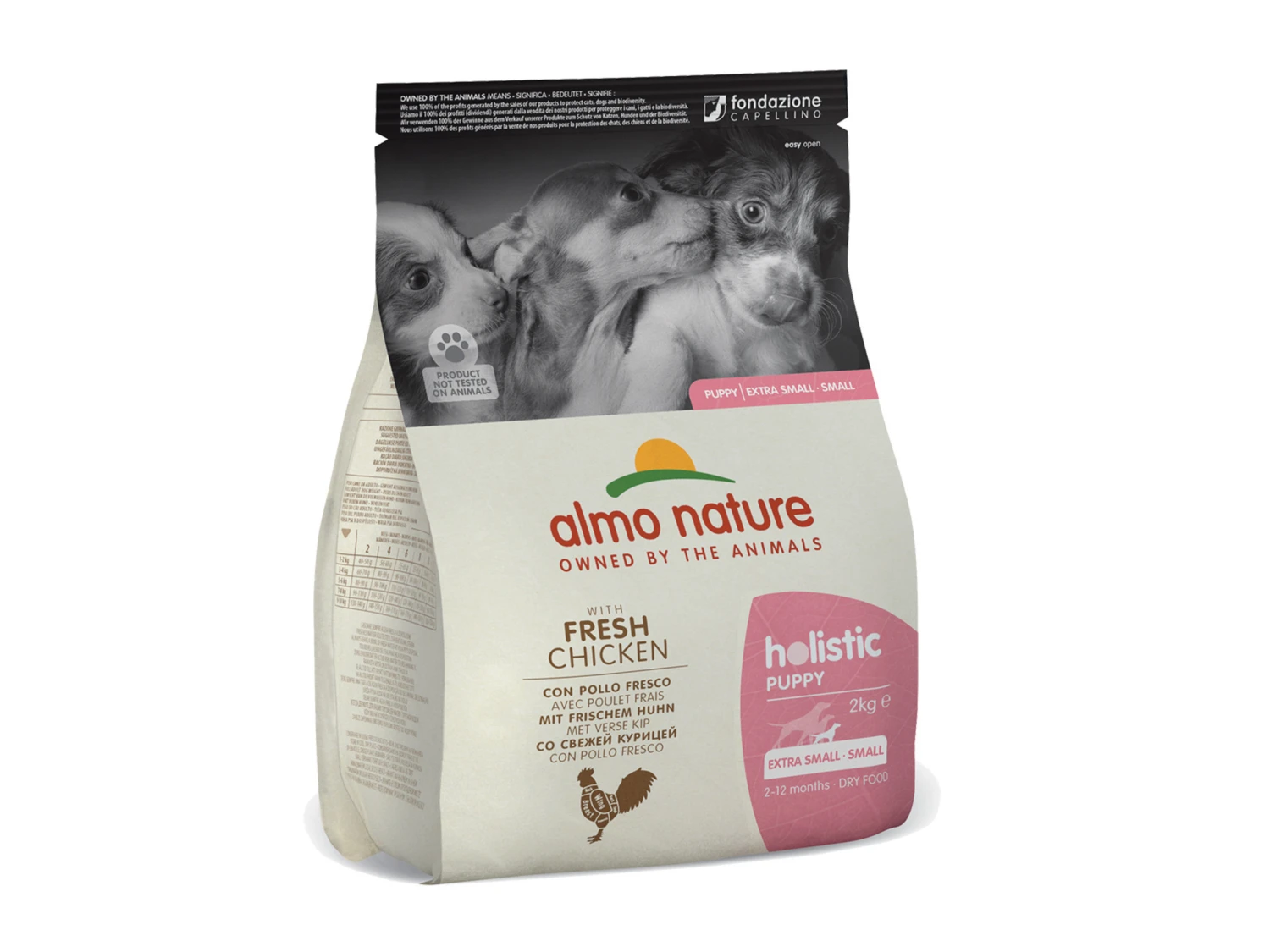 Almo Nature HOL Dogs 2Kg XS-S Puppy – Kip En Rijst 3 Almo Nature HOL Dogs 2Kg XS-S Puppy – Kip En Rijst