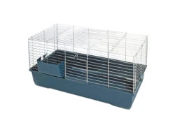 Kooi Baldo 80 Chroom/donkerblauw 80x45x42cm