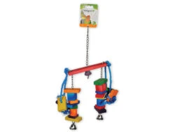 Speelgoed Vogel Dubbel Blokjes Multikleur 40cm -Savic Winkel p7113 vad 14052 speelgoed vogel dubbel blokjes multikleur 40cm 1