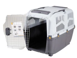 Transport Plastiek Skudo 5 Iata Grijs 79×58,5x65cm -Savic Winkel p7394 vad 9234 transport plastiek skudo 5 iata grijs 79x585x65cm 1