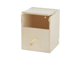 Merkloos Houten Exotennestkast Open 11,5×11,5×12,5cm