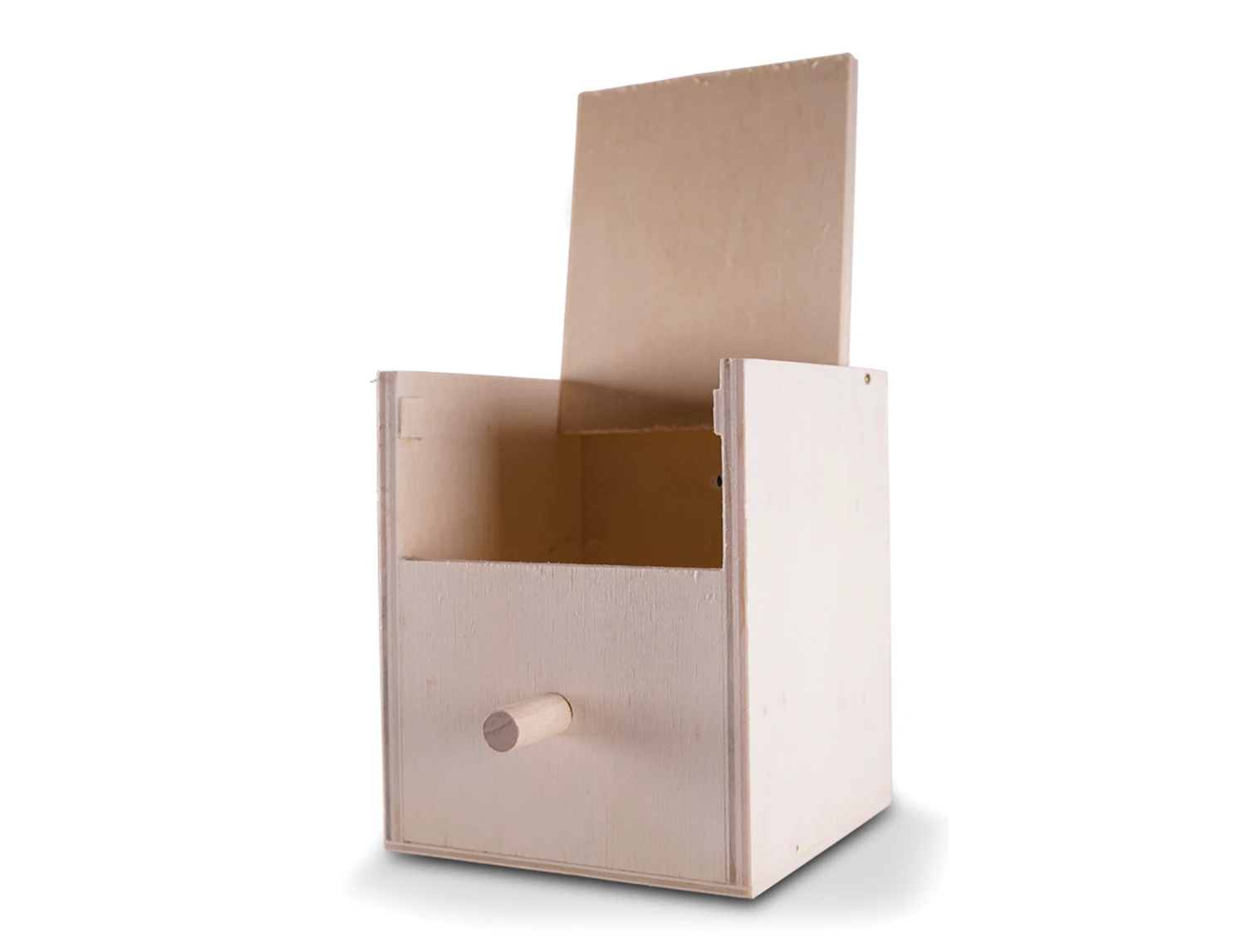 Merkloos Houten Exotennestkast Open 11,5×11,5×12,5cm 4 Merkloos Houten Exotennestkast Open 11,5×11,5×12,5cm - Afbeelding 2