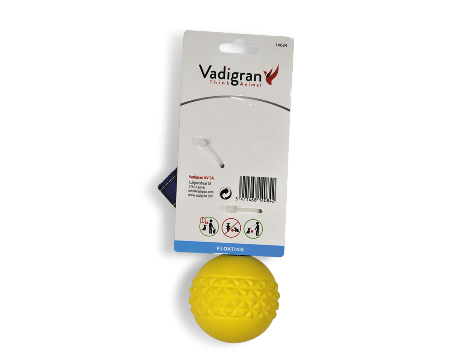 Speelgoed Hond TPR Bal Touw Yellow Vanilla 6,3cm 5 Speelgoed Hond TPR Bal Touw Yellow Vanilla 6,3cm - Afbeelding 3