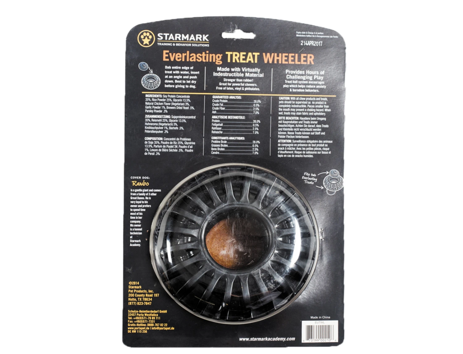 Starmark Everlasting Treat Wheeler Ø 15,5×7,5cm L 4 Starmark Everlasting Treat Wheeler Ø 15,5×7,5cm L - Afbeelding 2