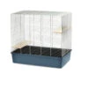 Kooi Chinchilla 80 Chroom/blauw 80x45x75cm -Savic Winkel p8026 vad 5761 kooi chinchilla 80 chroomdonkergrijs 80x45x75cm 1