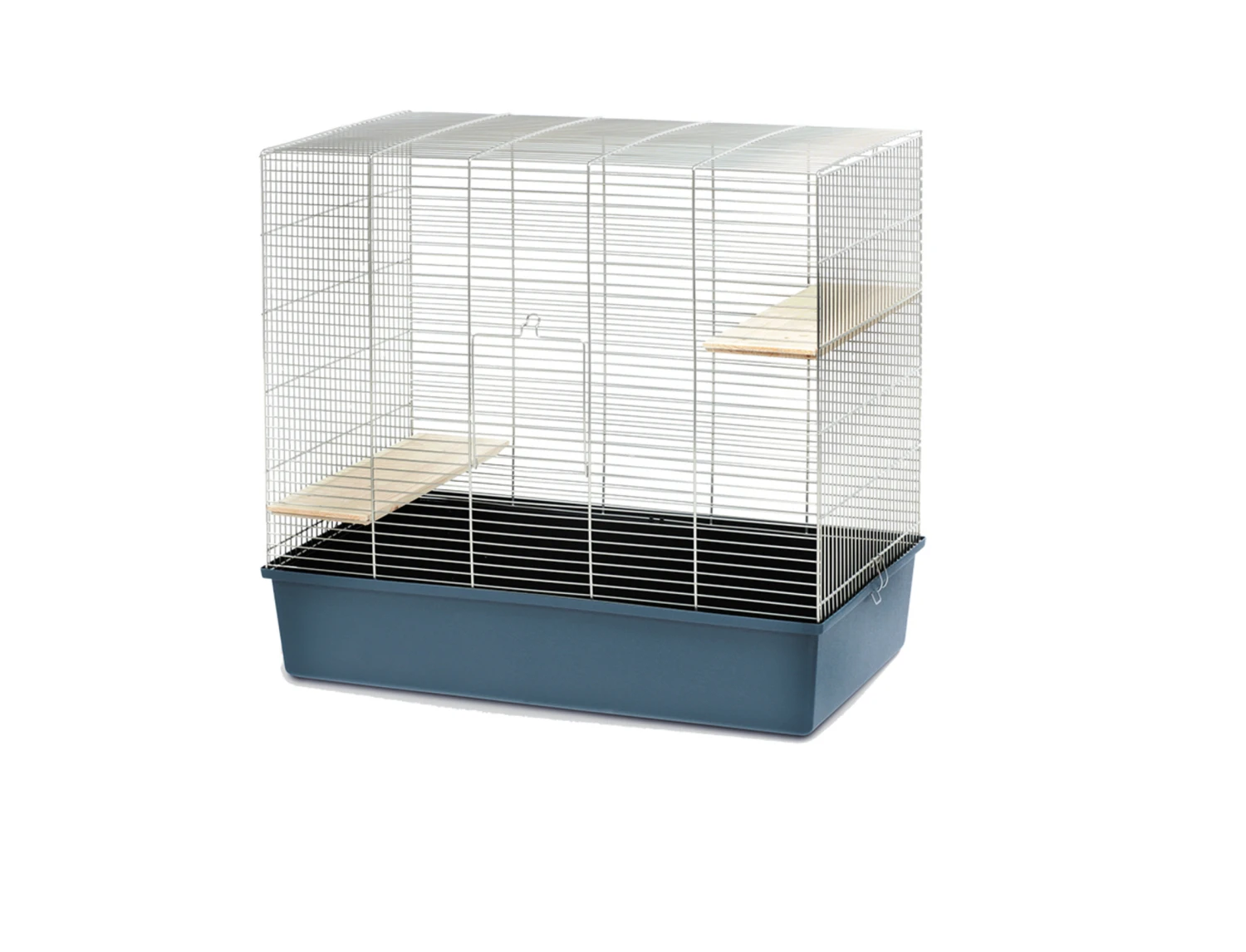 Kooi Chinchilla 80 Chroom/blauw 80x45x75cm 3 Kooi Chinchilla 80 Chroom/blauw 80x45x75cm