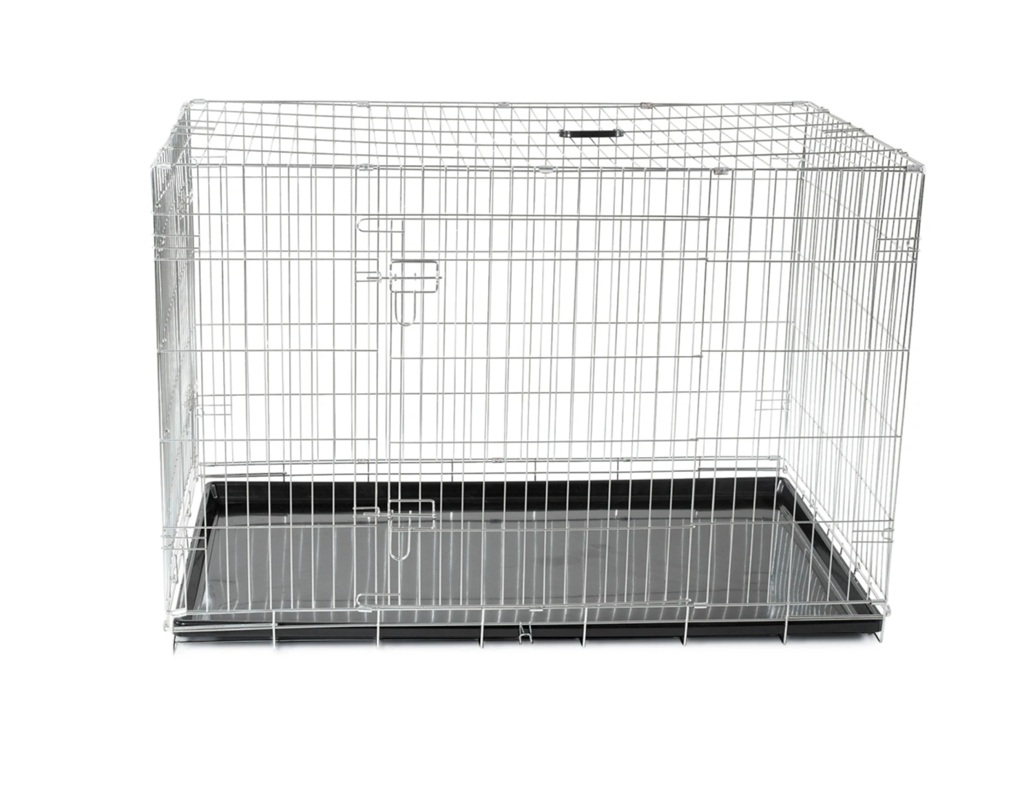 Draadkooi Opvouwbaar Classic Zilver 122x75x81cm 7 Draadkooi Opvouwbaar Classic Zilver 122x75x81cm - Afbeelding 5