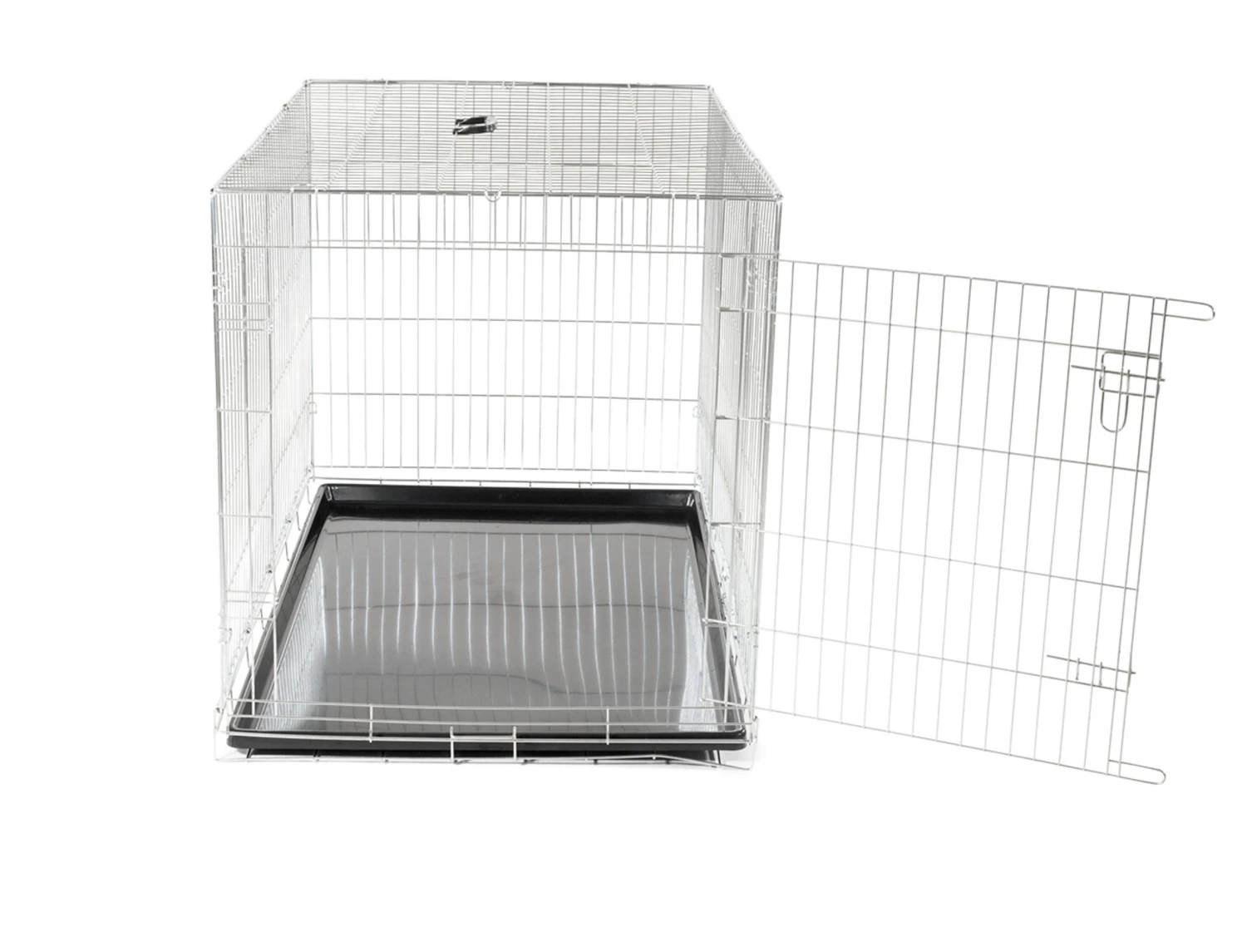 Draadkooi Opvouwbaar Classic Zilver 122x75x81cm 6 Draadkooi Opvouwbaar Classic Zilver 122x75x81cm - Afbeelding 4