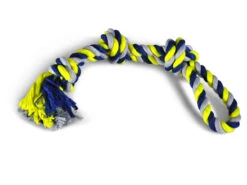 Katoenen Koord 3 Knopen Blauw-geel 600g 60cm