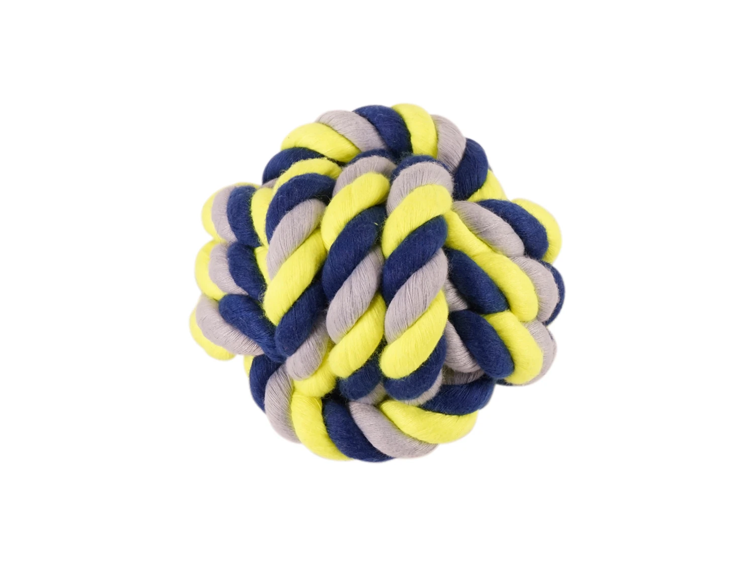 Katoenen Bal Blauw-geel 485g Ø15cm 3 Katoenen Bal Blauw-geel 485g Ø15cm