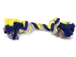 Katoenen Koord 2 Knopen Blauw-geel 270g 36cm