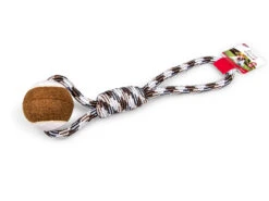 Katoenen Koord+tennisbal Bruin 440g 45cm -Savic Winkel p9798 vad 15370 katoenen koordtennisbal bruin 440g 45cm 1