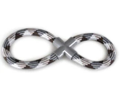 Katoenen Koord 8-vorm Bruin 250g 35cm