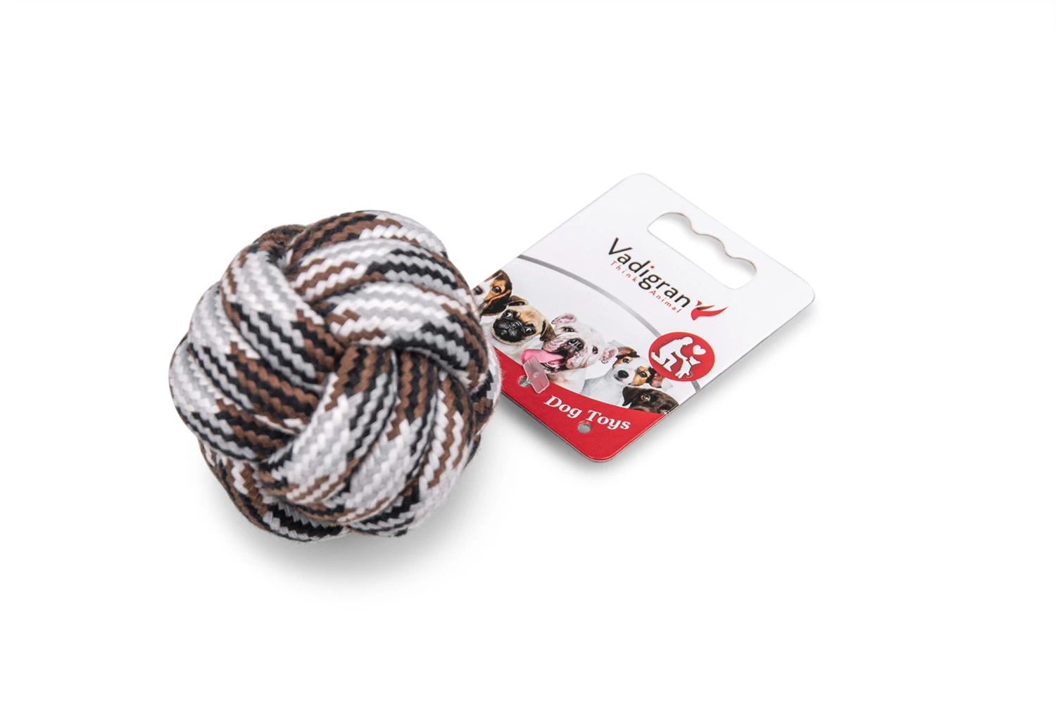 Katoenen Bal Bruin 120g Ø8cm 4 Katoenen Bal Bruin 120g Ø8cm - Afbeelding 2