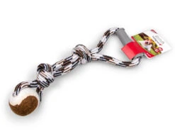 Katoen Koord+plastieke Handvat+tennisbal Bruin190g -Savic Winkel p9888 vad 15368 katoen koordplastieke handvattennisbal bruin190g 1