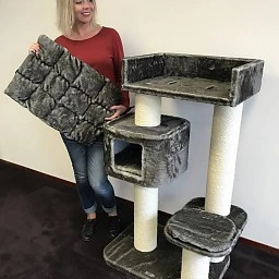 Krabpaal Devon Rex Taupe 4 Krabpaal Devon Rex Taupe - Afbeelding 2