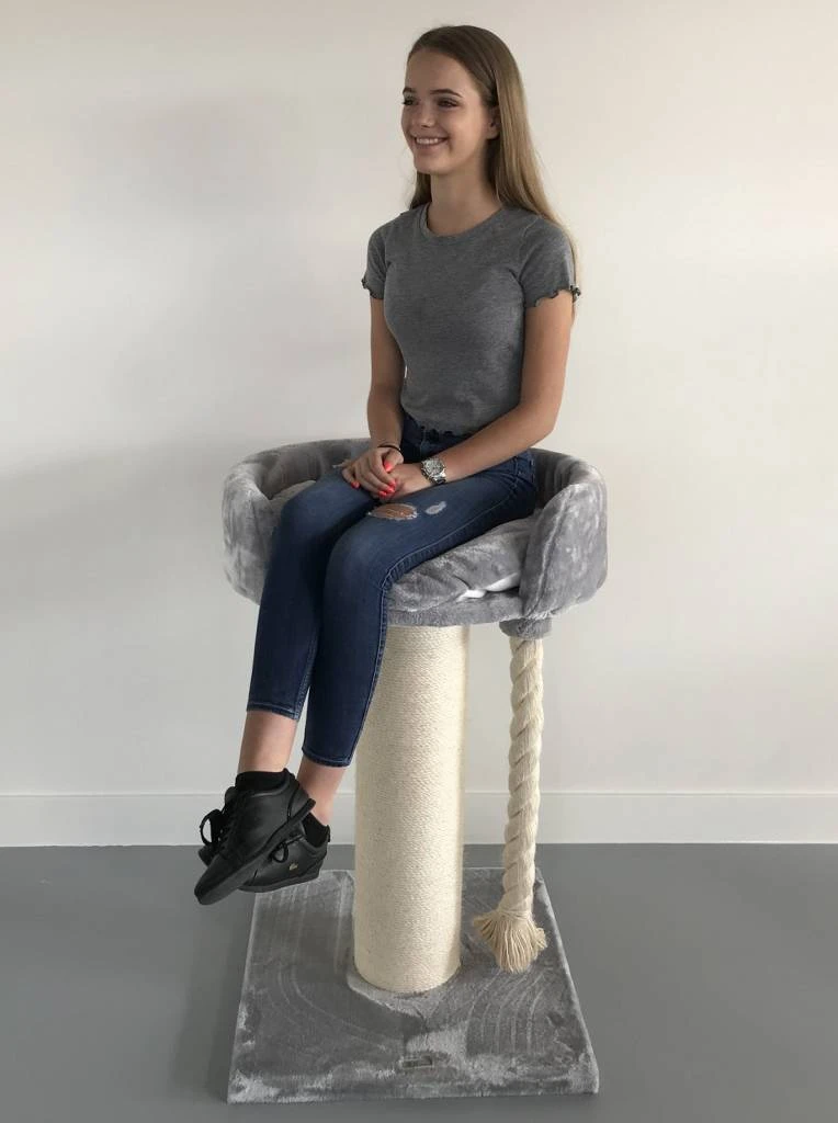 Krabpaal Chartreux Light Grey 8 Krabpaal Chartreux Light Grey - Afbeelding 6